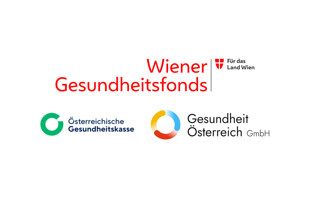 Combo Logo aus dem Wiener Gesundheitsfonds, der Österreichishcen Gesundheitskasse und Gesundheit Österreich